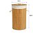 Kit Cesto em Bambu Premium Retangular e Cesto redondo - Imagem 4