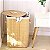 Kit Cesto em Bambu Premium Retangular e Cesto redondo - Imagem 3