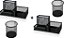Kit 2 Organizador de Mesa e Porta Treco Preto - Imagem 1