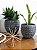 Kit Vaso Decorativo Cachepot em Cimento - Imagem 3