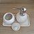 Kit Lavabo: Porta Sabonete, Pote para Algodão e Bandeja - Imagem 3
