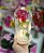 Rosa Vermelha Encantada Eterna Brilhante LED na Cúpula 21 cm Artificial - Imagem 2