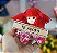 Boneca de Pano Vermelho "Te Adoro" 10 cm de Pelúcia - Imagem 1