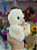 Urso Amarelo Claro com Laço 17 cm de Pelúcia FE7015 Fizzy - Imagem 2