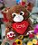 Macaco Marrom com um Coração "Love" 25 cm de Pelúcia - Imagem 1