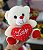 Urso Branco com um Coração "Love" 19 cm de Pelúcia - Imagem 1