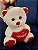 Urso Branco com um Coração "I Love You" 25 cm de Pelúcia - Imagem 2