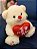Urso Amarelo com um Coração "Eu Te Amo" 25 cm de Pelúcia - Imagem 2
