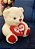 Urso Branco com um Coração "Amor" 25 cm de Pelúcia - Imagem 2
