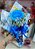 Rosa Solitária Azul com Bis - Imagem 1