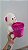 Urso Caco Rosa Claro Presente Redondo Brilho "I LOVE YOU" 21 cm de Pelúcia 88H-24104-20 - Imagem 2