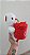Urso Caco Branco Presente Redondo Brilho "I LOVE YOU" 21 cm de Pelúcia 88H-24104-20 - Imagem 2