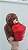 Urso Caco Marrom Presente Redondo "I LOVE YOU" 19 cm de Pelúcia 88H-24102-20 - Imagem 2