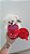 Urso Caco Rosa Claro Presente Redondo "I LOVE YOU" 19 cm de Pelúcia 88H-24102-20 - Imagem 3