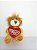 Leão Amor Incondicional Amarelo com coração LOVE 19 cm de Pelucia H-100-72 - Imagem 1