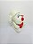 Cachorro Coração Amigo Branco 24 cm de Pelucia SDR1903-24 - Imagem 2