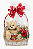 Cesta Romântica - Urso Mensageiro do Amor 30 (trinta) cm com Ferrero Rocher 150g - Imagem 2