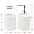 Jogo para Banheiro de Porcelana Quadrado - 2 Peças Elegantes - Imagem 2