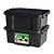 Container Organizador Empilhável com Tampa Preto 40L - Arqplast - Imagem 2