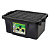 Container Organizador Empilhável com Tampa Preto 25L - Arqplast - Imagem 1