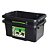 Container Organizador Empilhável com Tampa Preto 25L - Arqplast - Imagem 2
