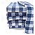 Sacaria Xadrez Lavada 45x65cm Algodão Daltextil - Imagem 1