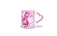 CANECA BRANCA IV - ALÇA DE CORAÇÃO E INTERIOR ROSA - ONG EVA - Imagem 1