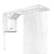 Chuveiro Eletrônico Lorenzetti Acqua Duo Flex Hibrido 6800w Branco - 220v - Imagem 2