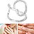 Anel de Falange Decorativo para fotos de Unhas com Strass com glitter - Imagem 3