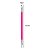 Espátula Dupla para Cutículas em Inóx com Silicone Rosa Isis Cutelaria - Imagem 3
