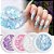Kit 6 Glitter Flake para Nail Art Decoração Unhas Uv Led - Imagem 3