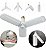 Lâmpada com 3 Pétala Bulbo LED 45W Dobrável Ajustável Luminária Fan Bivolt - Imagem 1