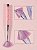 Pincel Leque Com Cristais Para Maquiagem e Limpeza De Glitter Esmalte em gel Fan Nails - Imagem 3