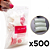 Kit 500 Unha Postiça Realista Bailarina Alongamento Manicure Unhas Postiça Tips Refil - Imagem 1