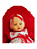 saida maternidade menina vermelha flores roupa bebe recém nascido - Imagem 3