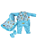 saida maternidade menino azul bebe safari roupa bebe recém nascido - Imagem 1