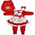 saida maternidade roupa bebe recém nascido vermelho florzinha - Imagem 6