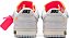 NIKE DUNK LOW OFF WHITE LOT 38 DE 50 - Imagem 4