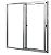 JANELA DE ALUMINIO - 2 FOLHAS - Imagem 2