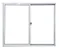 JANELA DE ALUMINIO BRANCO - 2 FOLHAS - Imagem 1