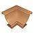ACABAMENTO DE CANTO FORRO PVC CARAMELO INT - Imagem 1
