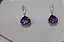 Brincos e Pingente em Prata com ametista natural - Imagem 3