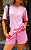 T-SHIRT ESTONADA LISA ROSA - Imagem 1