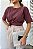 T-SHIRT ESTONADA LISA MARSALA - Imagem 5