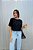 T-SHIRT PREMIUM PRETA COM STRASS - Imagem 1