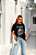 T-SHIRT PREMIUM PRETA STRAWBERRY - Imagem 7