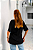 T-SHIRT PREMIUM PRETA STRAWBERRY - Imagem 4