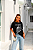 T-SHIRT PREMIUM PRETA STRAWBERRY - Imagem 1