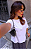 T-SHIRT ESTONADA LISA BRANCA - Imagem 2