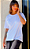 T-SHIRT ESTONADA LISA BRANCA - Imagem 1